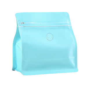 Sac de café à fond plat holographique 16 oz 500g avec fermeture éclair et valve pour utilisation au supermarché - Product Image 2