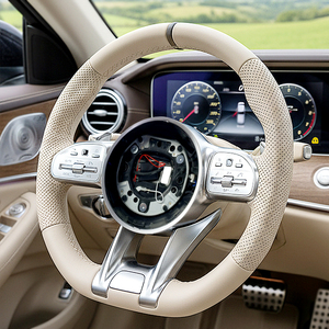 Vô lăng thể thao AMG làm bằng sợi carbon, kiểu dáng đua xe, nửa da đụ<span class=keywords><strong>c</strong></span> lỗ, phụ kiện nội thất dành cho <span class=keywords><strong>Mercedes</strong></span> <span class=keywords><strong>Benz</strong></span> <span class=keywords><strong>c</strong></span>á<span class=keywords><strong>c</strong></span> dòng A, <span class=keywords><strong>C</strong></span>, E, GLA - Product Image 2