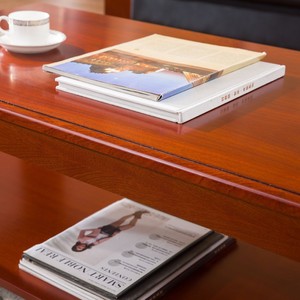 Solid Wood <b>Coffee</b> <b>Table</b> 1.2m Rectangular Reddish-brown <b>Walnut</b> Color Storage Shelf Environmentally Friendly Paint for Living Room - Product Image 2