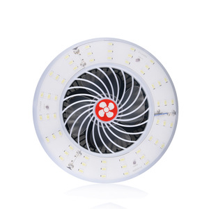 Ventilateur de camping portable avec lumière LED rechargeable par USB, lampe suspendue pour tente extérieure avec crochet - Product Image 3