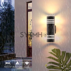 <span class=keywords><strong>2</strong></span> PCS Lumières de porche extérieur Immobilier IP65 Cylindre haut et bas Éclairage Led Cour Balcon Garage Applique murale extérieure - Product Image 4