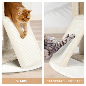 Modern <b>Large</b> 4-Level <b>Cat</b> Tree with Plush Climbing Frame Nest <b>Scratching</b> <b>Post</b> Multi-Level Design <b>for</b> Indoor <b>Cats</b> - Product Image 5