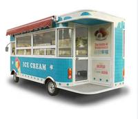 Remorque alimentaire mobile avec machine à bonbons, four à pizza, four à pain, pour restauration rapide / chariot de vente de crêpes