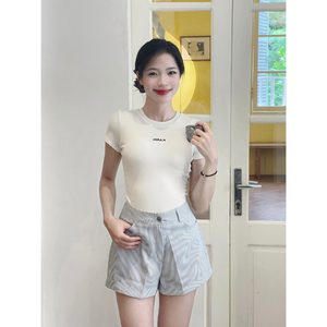 Shorts de la plus haute qualité pour femmes, nombreuses couleurs, taille élastique, fabriqués au Vietnam, échantillon gratuit. - Product Image 6