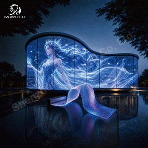 จอแสดงผล LED แบบบางสำหรับภายในอาคาร JM6 P6 หน้าจอคริสตัล ความสว่าง 3000cd กันน้ำ อัตรารีเฟรช 3840Hz ยืดหยุ่นได้ เหมาะสำหรับการโฆษณาภายในอาคาร - Product Image 1