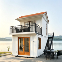Casa Modular Pequeña, Casa Contenedor de Lujo, Villa Prefabricada de Acero Lista para Enviar, Ideal para Estancias en Jardines o Resorts