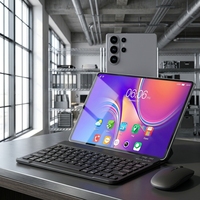 Tablet Baru 10.1 Inch S27 Ultra Layar Besar 16G+1TB Android 15 Tablet PC Dengan Keyboard dan Mouse untuk Dewasa dan Anak, Cocok untuk Belajar