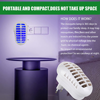 Lampe anti-moustiques électrique d'intérieur de petite taille, tueur de mouches, piège à insectes, lampe anti-mouches