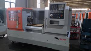 SK50P Baoji <span class=keywords><strong>bochi</strong></span> เครื่องกลึงซีเอ็นซีเตียงแบนราบแบบเจาะรูขนาด82มม. ยี่ห้อ Fanuc - Product Image 4