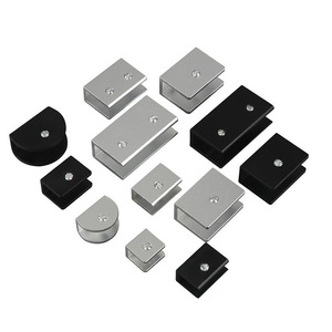 Support de fixation en aluminium pour étagère, connecteur de support pour armoire, accessoire de quincaillerie de salle de bain, argenté, durable, design moderne - Product Image 1