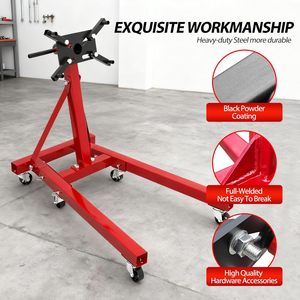 Soportes para Motores de Alta Resistencia para Mantenimiento de Motores, Capacidad de 2000 LBS, con Cabezal Giratorio de 360 Grados - Product Image 4