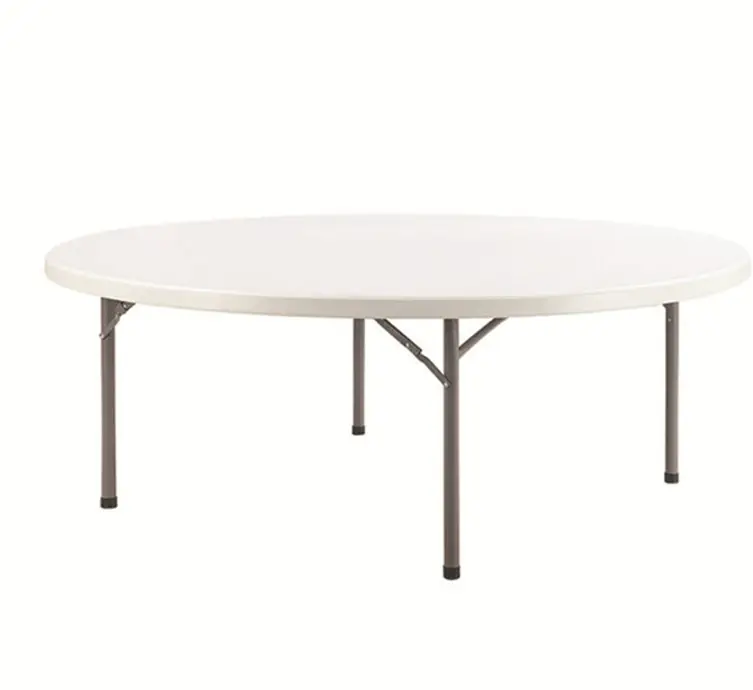 Grande table ronde pour 10 personnes, 180cm, étanche + résistant aux UV, de style restaurant, idéale pour événement,