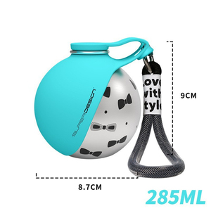 Stainless Steel <b>Dog</b> Water <b>Bottle</b> - Foldable Portable Outdoor Pet <b>Drinking</b> Bowl - Product Image 4