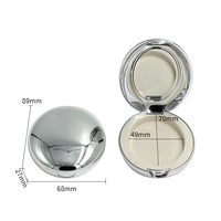 MINI Boîte compacte vide en plastique pour blush, 2,5g, en forme d'œuf, à couche unique, avec miroir, pour emballage cosmétique