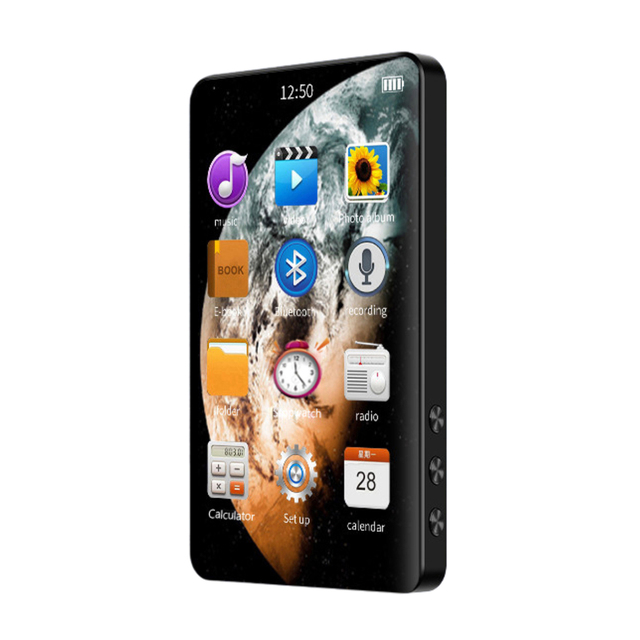 Factory Supply 4.0 Inch Full Screen MP3 Music Player With Speaker For Sports Man Children the Elderly