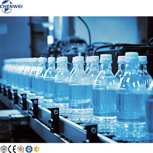 Mineraalwater Zuivering En Productielijnen Waterfles Geïntegreerde Productielijn