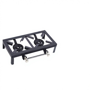Fornello da Campeggio a Gas Commerciale in Acciaio al Carbonio e Ghisa, Bruciatore Portatile per Esterni con Design Smontabile per Cucina all'Aperto - Product Image 1
