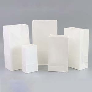 Recyclable Brown Kraft Paper Bag Square Bottom Food Packaging for Pizza Milk Sushi Jelly Salad Food Grade Paper Bag - Product Image 2