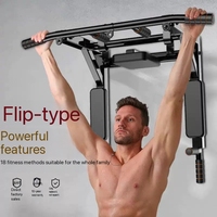 Barre de traction murale 3-en-1 en acier de haute qualité, écologique, grande taille, pour usage domestique, station de dips multifonction pour entraînement de force – Vente en gros