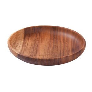 Assiettes en bois au design classique et écologique, plateaux à pizza en bois naturel pour restaurants et fêtes - Product Image 5