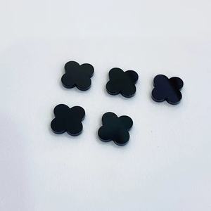 Inci siyah kırmızı akik dört yonca gevşek paspas taş takı ayarı için anne - Product Image 1