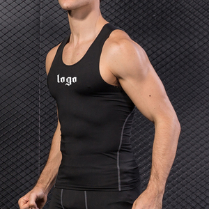 <span class=keywords><strong>Canotta</strong></span> da <span class=keywords><strong>Uomo</strong></span> a Compressione ad Asciugatura Rapida per Corsa, Palestra e Allenamento Sportivo, con Stampa in Silicone, Disponibile - Product Image 2