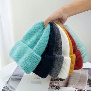 Gorros de Invierno para Mujer, de Angora, Pelo de Conejo Largo, Gorro de Punto, de Hilo Acrílico - Product Image 4