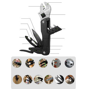 Qxoutdoor açık katlama 11-in-1 alman tarzı çok aracı pense hayatta kalma bıçağı İşlevli anahtarı pense ile anahtarı - Product Image 2