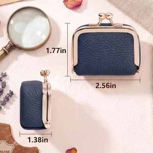 Estuche de Joyería de Viaje Mini de Cuero PU Personalizado con Cierre de Broche, Portátil y Compacto para Guardar Anillos, Aretes y Collares - Product Image 2