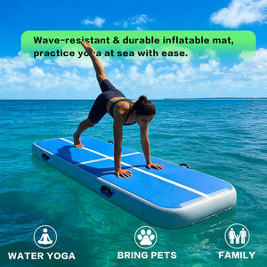 Tapis de gymnastique <span class=keywords><strong>gonflable</strong></span> Air Track avec pompe électrique - PVC imperméable pour la salle de sport et la remise en forme à domicile - Product Image 4