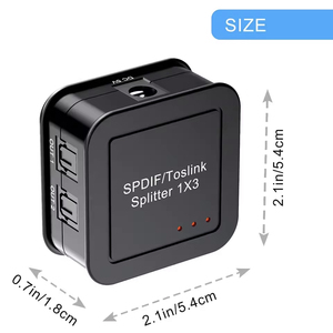Distribuidor de <span class=keywords><strong>Audio</strong></span> Óptico <span class=keywords><strong>Digital</strong></span> TUTI 1 Entrada 3 Salidas SPDIF Óptico 1X3 - Product Image 3