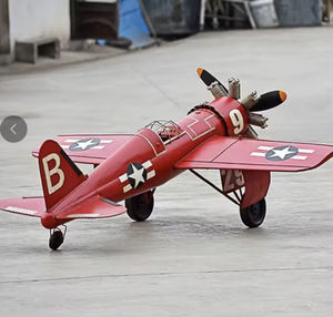 Venta al por mayor de metal barra de hierro estilo punk avión modelo de avión grande de Metal modelo de avión barra de hierro Decoración - Product Image 1