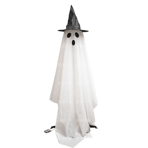 Luces LED de Halloween <span class=keywords><strong>con</strong></span> diseño de <span class=keywords><strong>fantasma</strong></span> brillante <span class=keywords><strong>con</strong></span> 8 modos de parpadeo, un accesorio de <span class=keywords><strong>fantasma</strong></span> <span class=keywords><strong>con</strong></span> sombrero para decoración de interiores. - Product Image 1