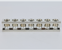 Barre neutre à 12 positions homologuée UL KS KSLUG-T7-350-I cULus, 6-14 AWG