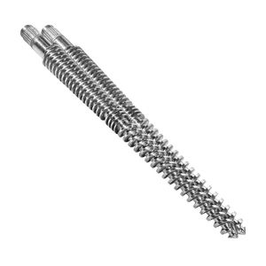 automatic High Efficient and Energy Saving Bimetallic Screw Barrel Parallel Twin Screw And Barrel For Pvc Pp Pe Abs Extruder