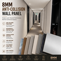 Panneaux muraux haute résistance, panneaux de protection murale, panneaux en charbon de bois en gros, décoration intérieure pour hôtel, couloir, chambre d'hôtes, couloir