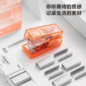 Mini Engrapadora Transparente Deli, Compacta de Plástico, para Oficina y Estudiantes - Product Image 4
