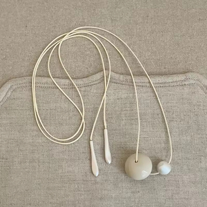 Colliers de mode en perles ajustables, simples, personnalisés et exquis, de style européen et américain, pour femmes - Product Image 5