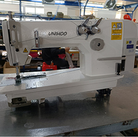 Machine à coudre industrielle à point de chaînette à 2 aiguilles haute vitesse 3800, état neuf, alimentation manuelle, moteur 220V, en métal, pour usage domestique 1/4