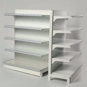 Chất Lượng Cao Kim Loại Vật Liệu Thép Không Gỉ Một Bên Và Double <span class=keywords><strong>Side</strong></span> Gondola Kệ Cho Các Cửa Hàng - Product Image 6