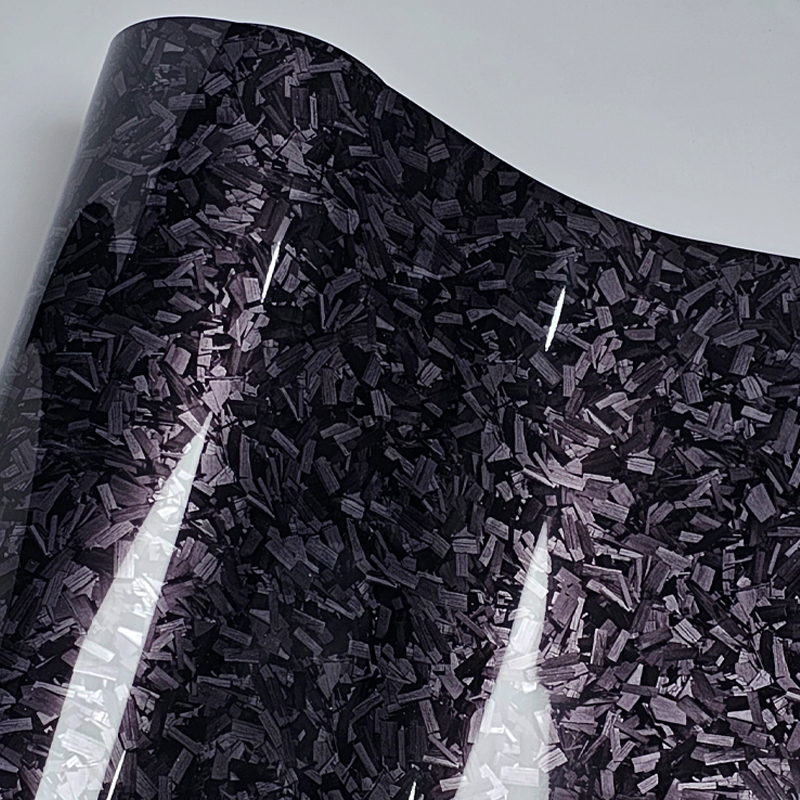 Fibre de carbone noir-brillant (30*150cm)