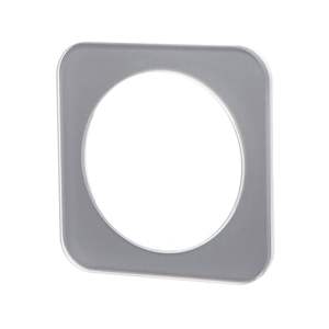 Placca da parete in vetro, colore argento, con 1 chiave; ideale per il controllo dell'illuminazione e design moderno negli interni. - Product Image 1