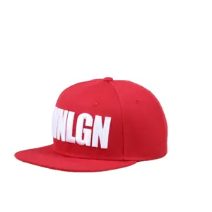 China Supplier high quality OEM red snapback brand cap