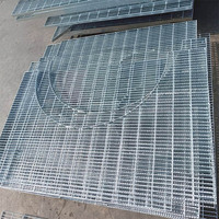 Grille de circulation en treillis soudé ultra-résistant en acier galvanisé pour eaux pluviales, certifiée ISO9001/CE, soudée
