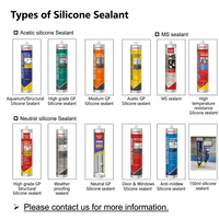 SANVO Mastic silicone acétique 300ml Haute résistance aux intempéries Adhésif à séchage rapide Non corrosif Temps de séchage à la surface de 0,2h pour