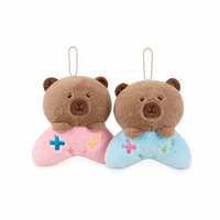 Offre Spéciale : Peluche Ours Brun Doux de Dessin Animé, Manette de Jeu, 8 pouces, Jouet en Peluche pour Machines à Pinces d'Arcade
