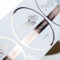Étiquette alimentaire personnalisée de luxe en feuille d'or, autocollant UV gaufré pour emballage de coffret cadeau de caviar et de truffes gastronomiques