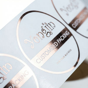 ฉลากอาหารฟอยล์ทองหรูหราแบบกำหนดเอง, สติกเกอร์เคลือบ UV นูน สำหรับบรรจุภัณฑ์กล่องของขวัญคาเวียร์และทรัฟเฟิลระดับพรีเมียม - Product Image 3