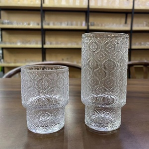 Vương miện cap kín dọc sọc chai thủy tinh cho cocktail Iced cà phê Tequila-Bền Glass cup - Product Image 3