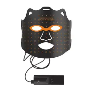 Hot Bán Led Beauty Silicone mặt nạ LED liệu pháp ánh sáng mặt massager cho khuôn mặt và cổ nâng